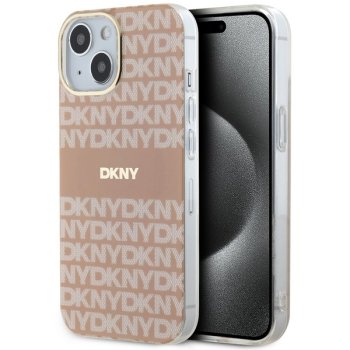 Apple iPhone 14 6.1'' DKNY IML Mono Stripe MagSafe Case Cover, Pink