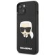 Apple iPhone 14 Plus 6.7\" Karl Lagerfeld 3D Rubber Karl\'s Head Case Cover (KLHCP14MKH3DBK), Black