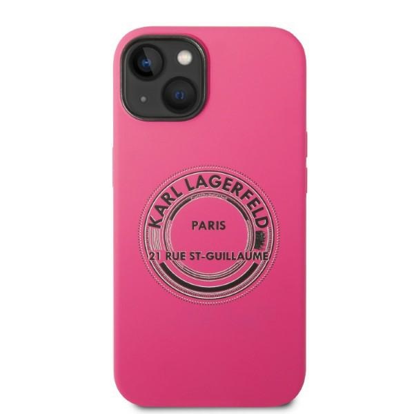 Apple iPhone 14 Plus 6.7" Karl Lagerfeld Silicone RSG Case Cover (KLHCP14MSRSGRCK), Pink (1)