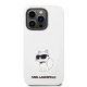 Apple iPhone 14 Pro 6.1\'\' Karl Lagerfeld Silicone Choupette Case Cover (KLHCP14LSNCHBCH), White