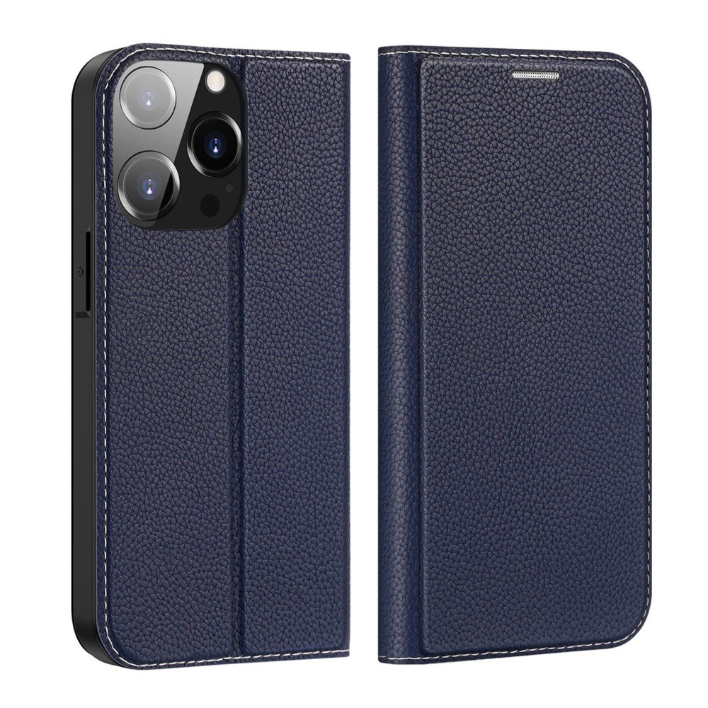 Apple iPhone 14 Pro 6.1'' Dux Ducis Skin X2 Magnetic Book Case Cover, Blue (2)