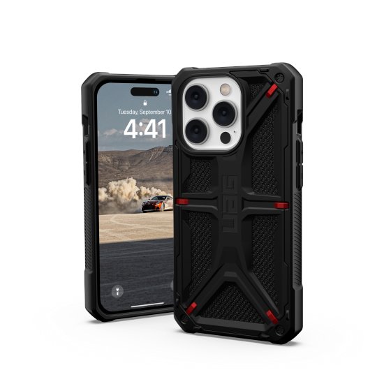 Apple iPhone 14 Pro 6.1'' UAG Monarch Hard Case Cover, Black Kevlar (0)
