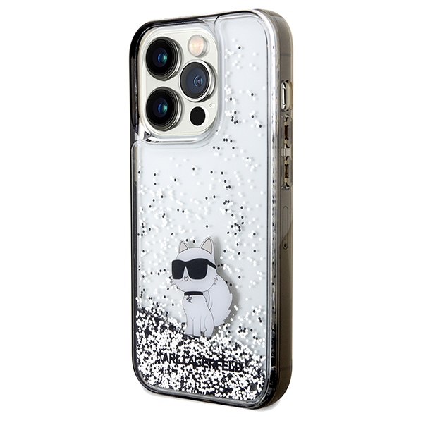 Apple iPhone 14 Pro 6.1'' Karl Lagerfeld Liquid Glitter Choupette Cover Case, Transparent (0)