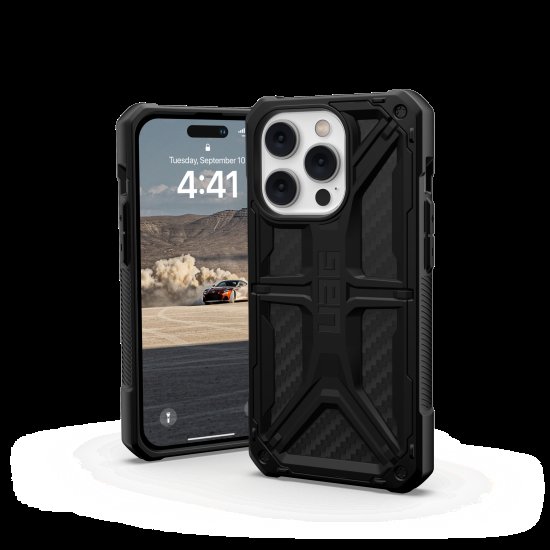 Apple iPhone 14 Pro 6.1'' UAG Monarch Hard Case Cover, Black Carbon (0)
