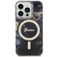 Apple iPhone 14 Pro Max 6.7\'\' Guess Golden Marble MagSafe Case Cover (GUHMP14XHTMRSK), Black