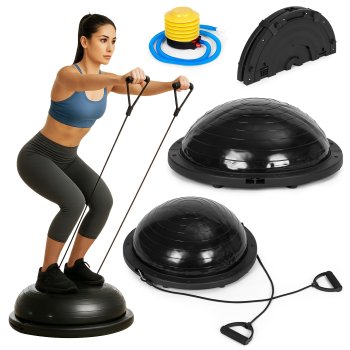 ModernHome Half Ball Balance Trainer with Resistance Bands & Pump for Core Workouts