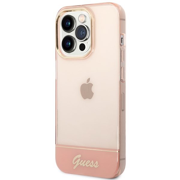 Guess Translucent iPhone 14 Pro Max 6.7" Case - Pink (0)