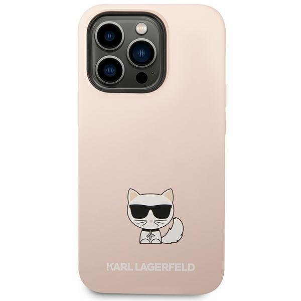 Apple iPhone 14 Pro Max 6.7'' Karl Lagerfeld Silicone Choupette Body Case Cover (KLHCP14XSLCTPI), Pink (1)