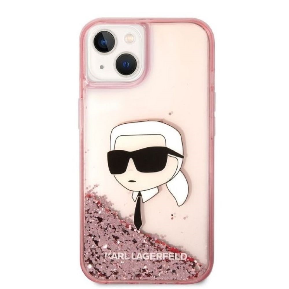 Apple iPhone 14 Pro Max 6.7" Karl Lagerfeld Glitter Choupette Head Case Cover (KLHCP14XLNCHCP), Pink (1)