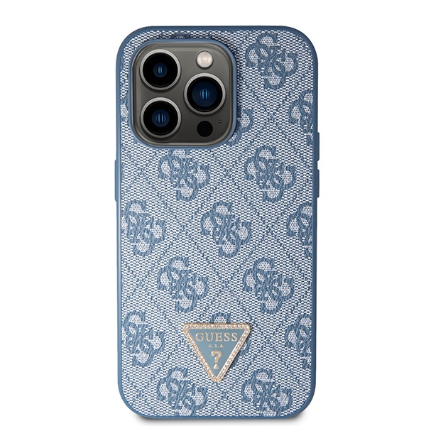 Guess iPhone 14 Pro Max Case Crossbody 4G Metal Logo, Blue (1)