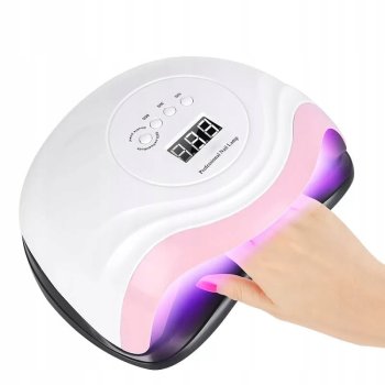 V7 UV/LED Manicure & Pedicure Lamp 168 W, White (36 LED, Dual LED, Low Heat Mode)