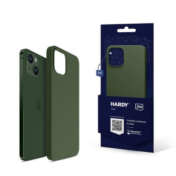 3Mk Protection iPhone 15 Case Hardy Silicone MagCase, Green
