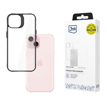 Apple iPhone 15 6.1'' 3MK Satin Armor Case+ Case Cover, Transparent