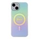 Apple iPhone 15 Plus 6.7\'\' Guess IML Iridescent MagSafe Case Cover (GUHMP15MHITSQ), Turquoise