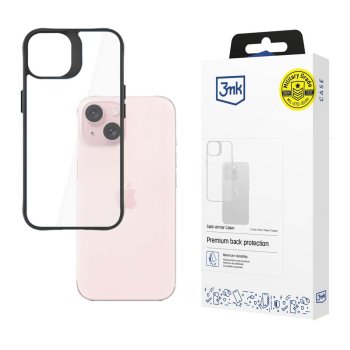 Apple iPhone 15 Plus 6.7'' 3MK Satin Armor Case+ Case Cover, Transparent