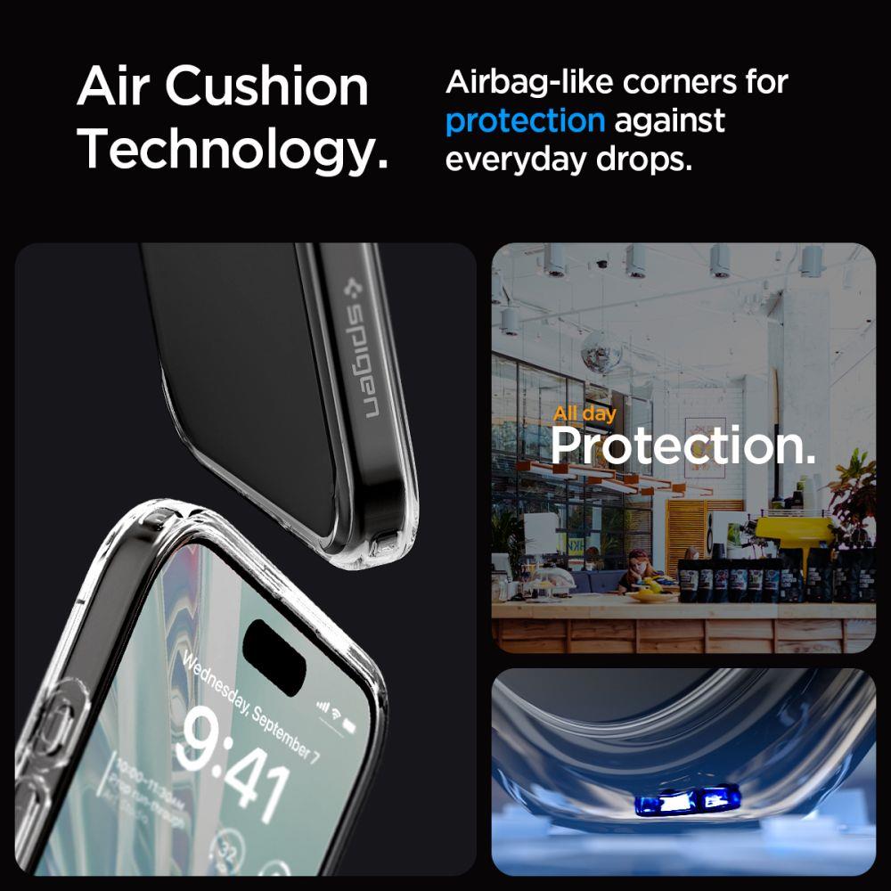 Apple iPhone 15 Pro 6.1'' Spigen Ultra Hybrid Case Cover, Crystal Clear (1)