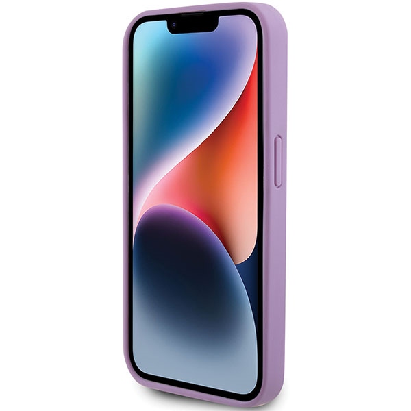 Guess Leather 4G Stamped case for iPhone 15 Pro - purple (3)