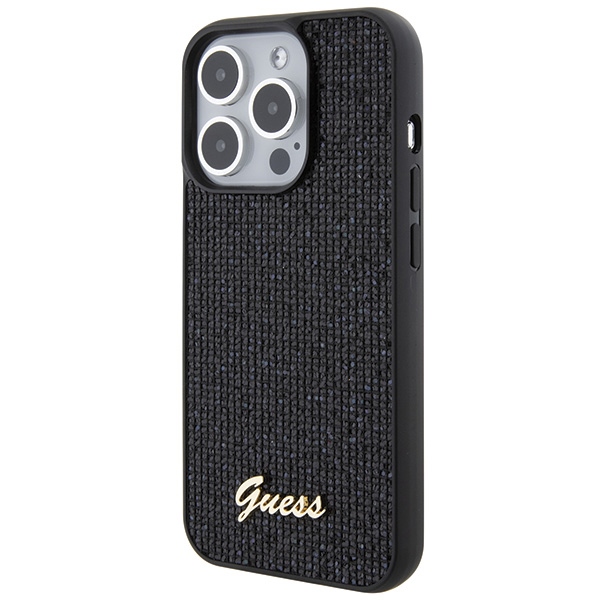 Apple iPhone 15 Pro 6.1'' Guess Disco Metal Script Case Cover, Black (0)