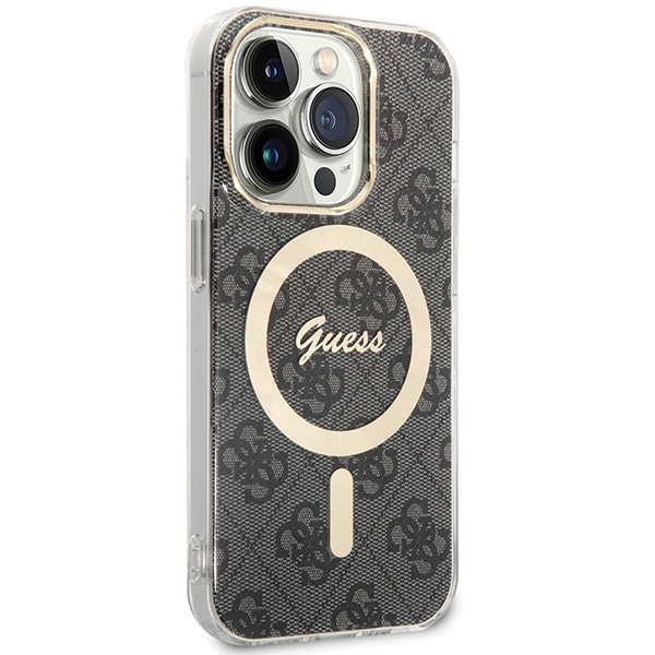 Guess IML 4G MagSafe case for iPhone 15 Pro - black (1)