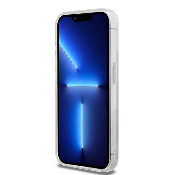 Apple iPhone 15 Pro 6.1'' DKNY IML Checkered Mono Pattern Printed Stripes MagSafe Case Cover, Beige (3)