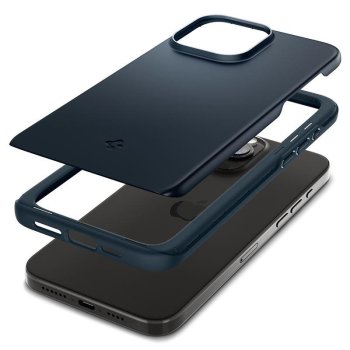 Apple iPhone 15 Pro Max 6.7'' Spigen Thin Fit Case Cover, Metal Slate