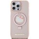 Apple iPhone 15 Pro Max 6.7\'\' Hello Kitty Ring Stand Glitter Electrop Logo MagSafe Cover Case, Pink