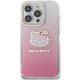 Apple iPhone 15 Pro Max 6.7\'\' Hello Kitty IML Gradient Electrop Kitty Head Cover Case, Pink