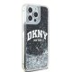 Apple iPhone 15 Pro Max 6.7\'\' DKNY Liquid Glitter Big Logo Case Cover, Black