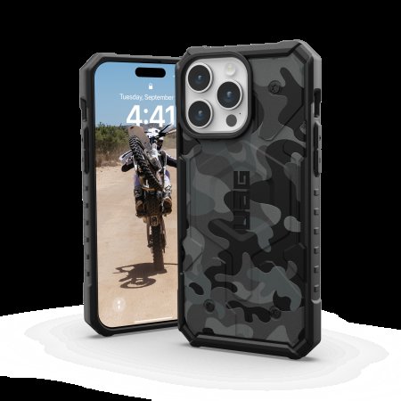 Apple iPhone 15 Pro Max 6.7'' UAG Pathfinder MagSafe Case Cover, Black Camouflage (0)