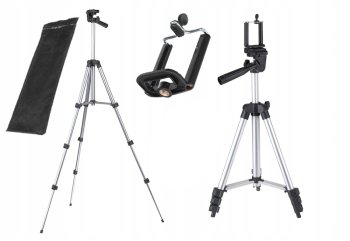 Camera Phone Tripod Stand with Phone Holder, 35-105 cm