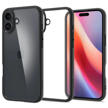 Apple iPhone 16 6.1'' Spigen Ultra Hybrid Case Cover, Matte Black