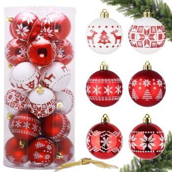Christmas Tree Decorations, Baubles, 5 cm, 30 pcs.