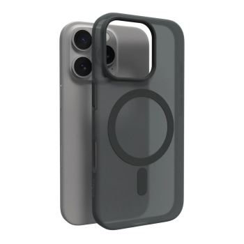 Apple iPhone 16 Pro 6.3'' Puro Icon Mag Pro MagSafe Silicone Case Cover, Black