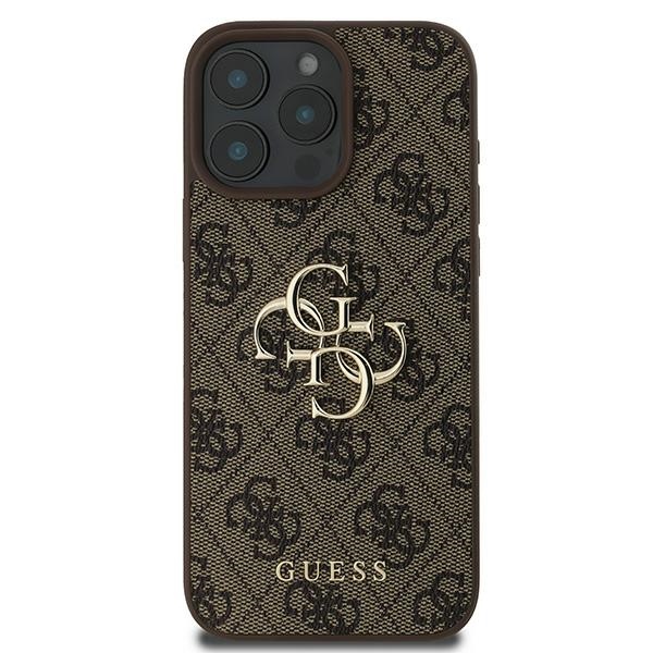 Guess 4G Big Logo case for iPhone 16 Pro - brown (1)