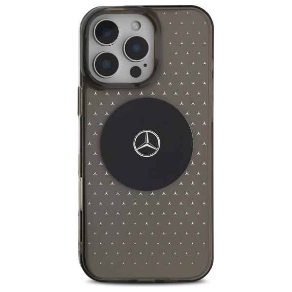Mercedes MB Case Star Pattern for iPhone 16 Pro - Black (1)