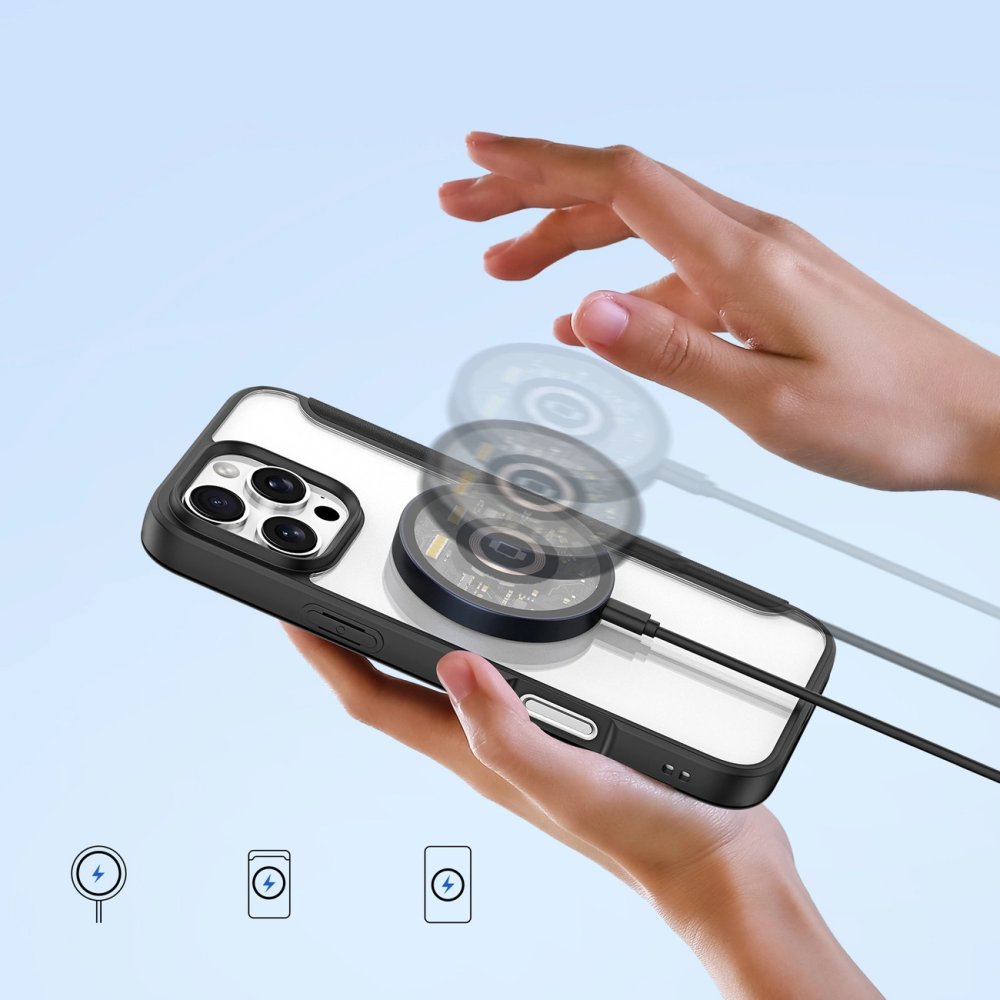 Apple iPhone 16 Pro Max 6.9'' DUX DUCIS Skin X Pro MagSafe Case Cover, Black (1)