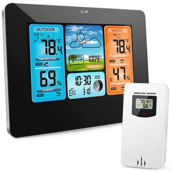 Wireless Weather Station, Thermometer, Hygrometer, Barometer