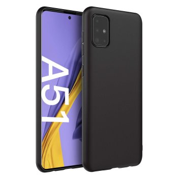 Samsung Galaxy A51 (SM-A515F) Matte TPU Case Cover Shell, Black