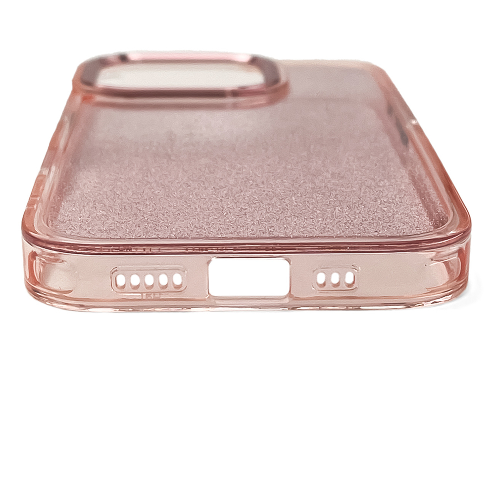 Glitter Phone Case Cover iPhone 16 Pro Max - pink with glitter (2)