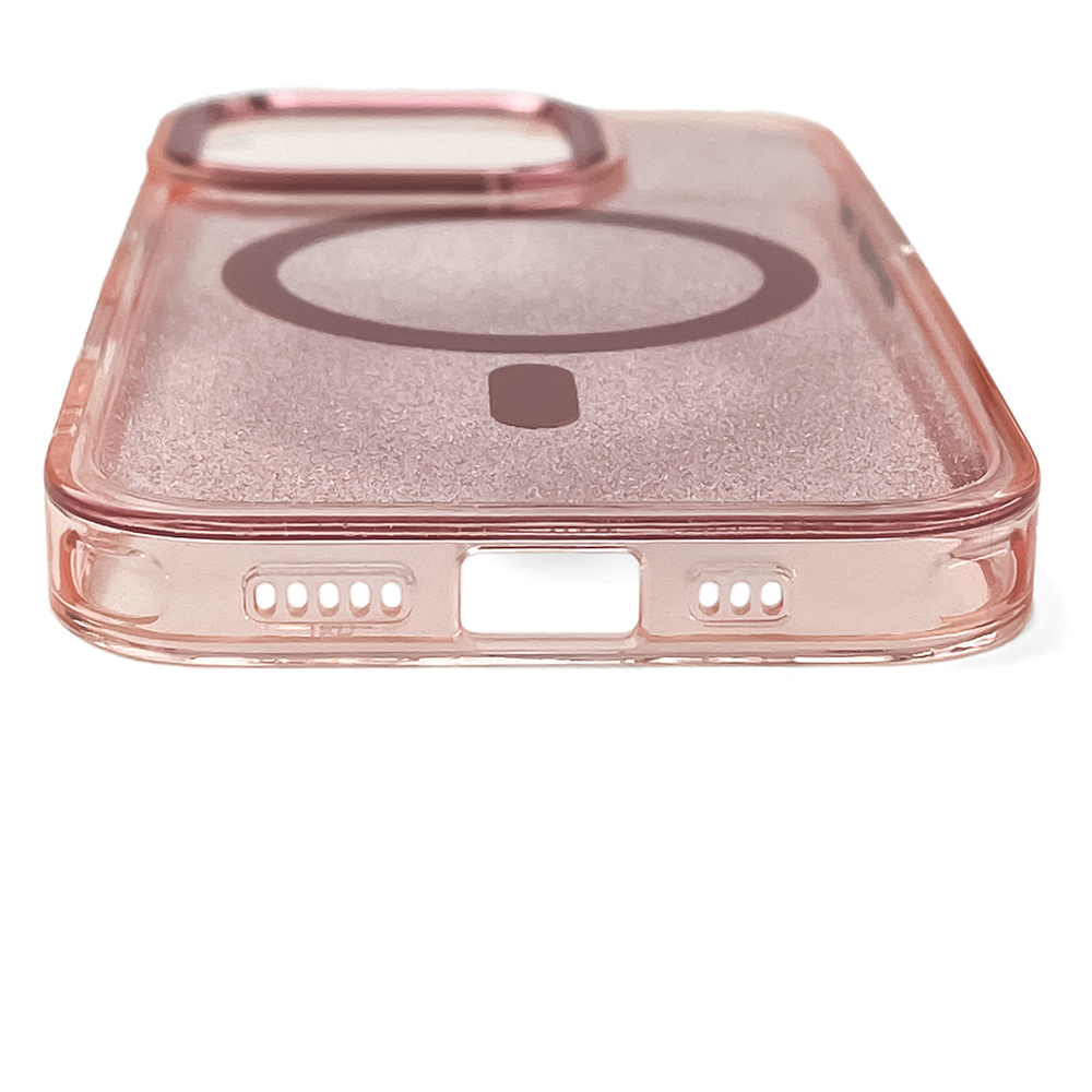 Glitter Case MagSafe iPhone 16 Pro Max - pink with glitter (2)