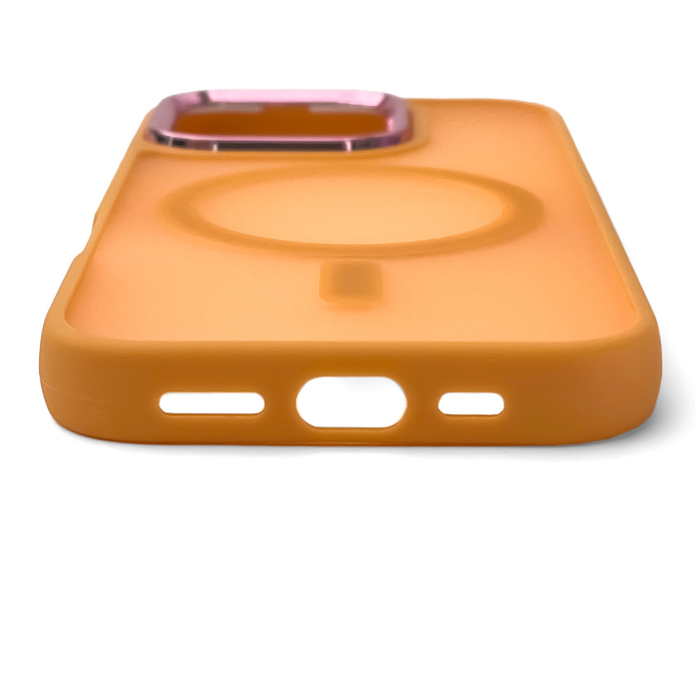 Magnetic Collection MagSafe iPhone 16 Pro Max Case - Orange (2)