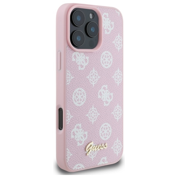 Guess Peony Script MagSafe iPhone 16 Pro Max Case - Pink (2)