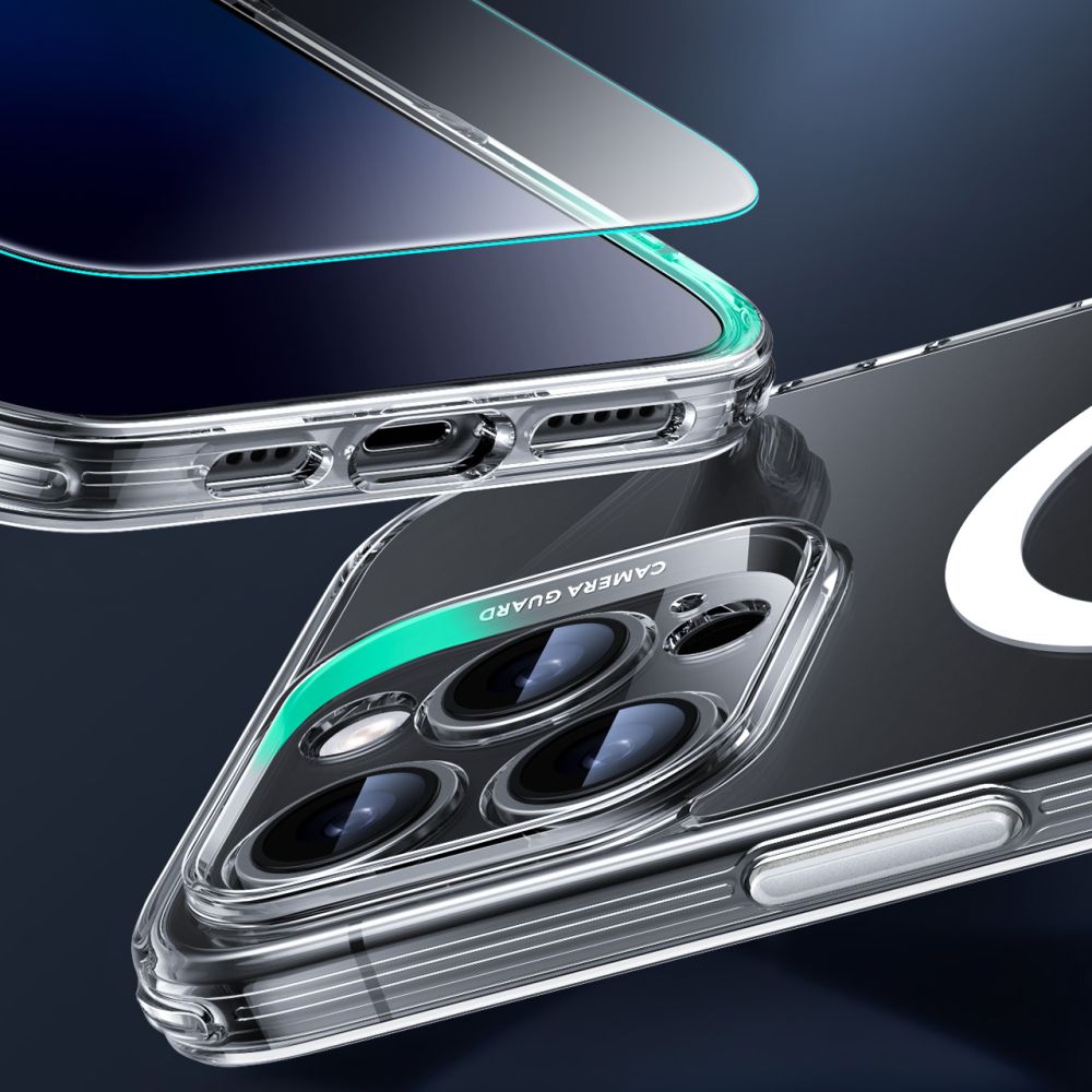 ESR Classic Pro Set Halolock MagSafe Phone Case Cover iPhone 16 Pro Max - Clear (3)