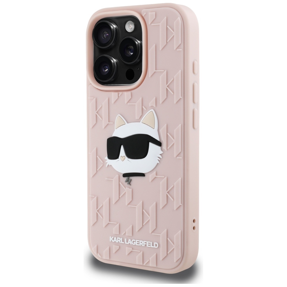 Phone Case Karl Lagerfeld iPhone 16 Pro Max 3D Choupette Pink (0)