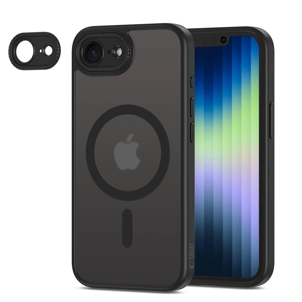 Apple iPhone 16e / SE (2025) 6.1'' Tech-Protect MagCam MagSafe Case Cover, Black (1)