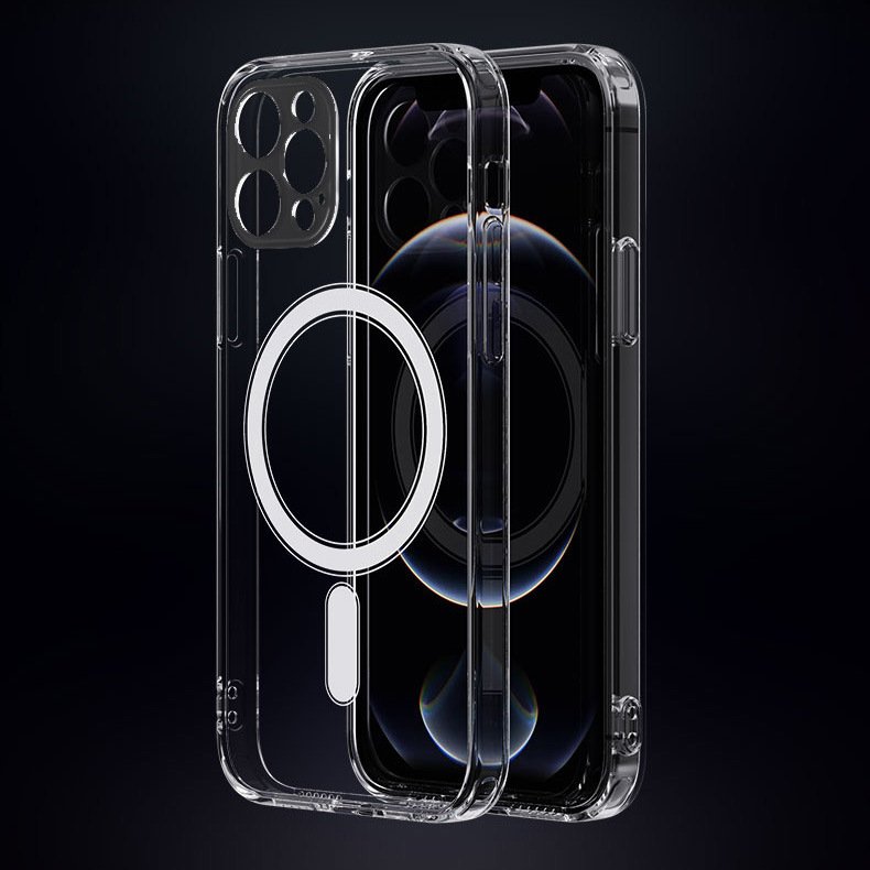 Apple iPhone 17 6.3'' Anti Shock 1,5 mm MagSafe TPU Case Cover, Transparent (1)