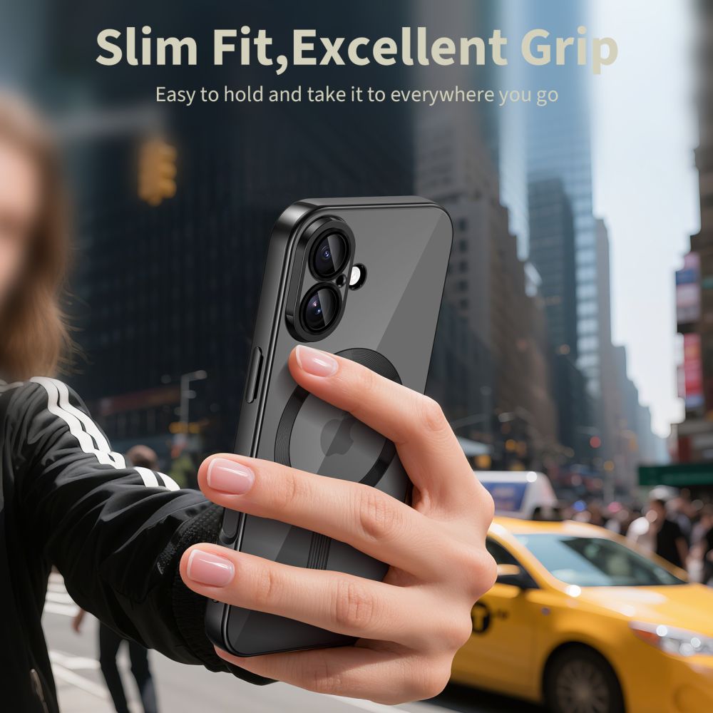 Tech-Protect MagFlex MagSafe Phone Case Cover iPhone 17 - Clear Black (3)