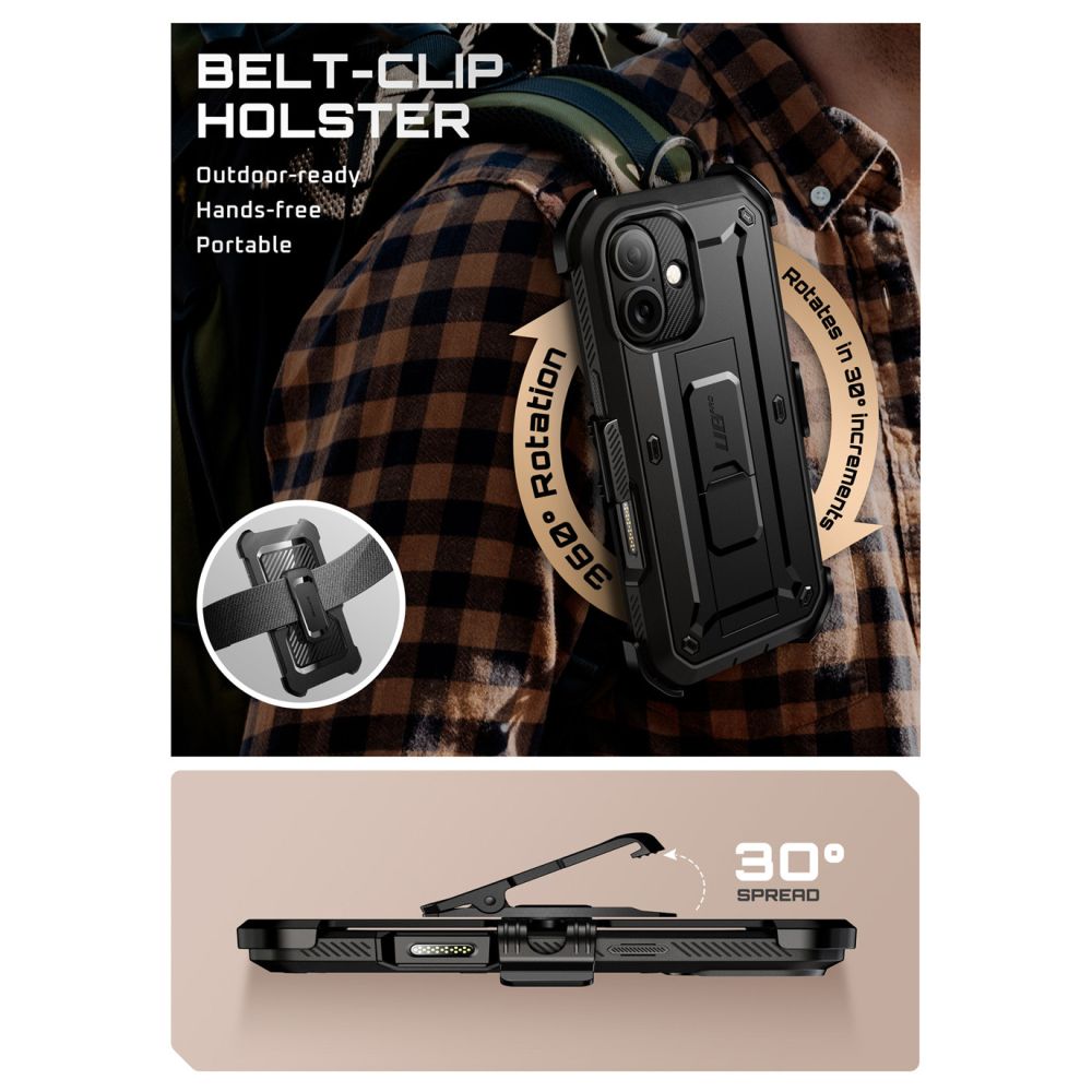 Supcase UB Pro iPhone 17 Case - Black (2)