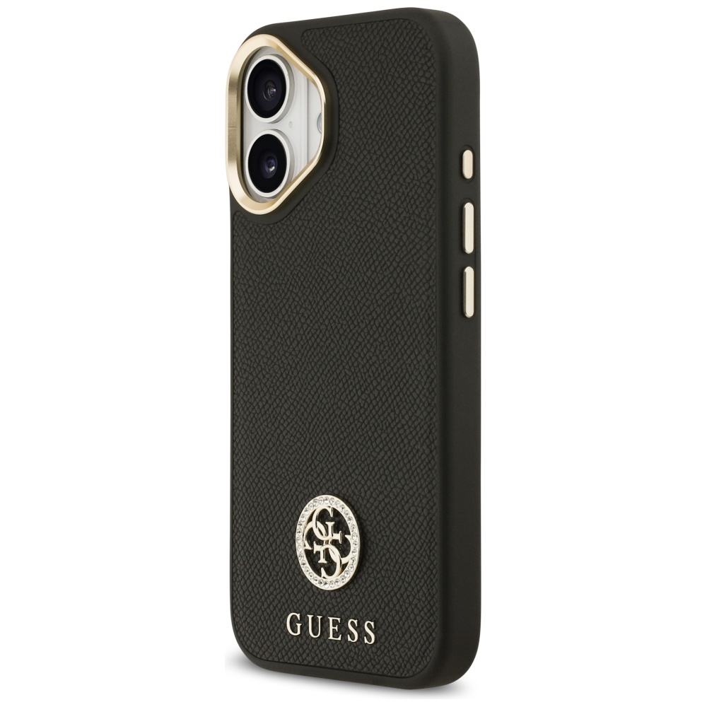 Guess Grained Strass Logo MagSafe Phone Case Cover iPhone 17 - black (0)
