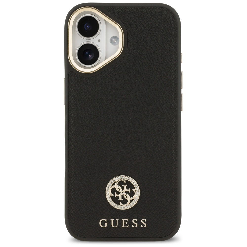 Guess Grained Strass Logo MagSafe Phone Case Cover iPhone 17 - black (1)